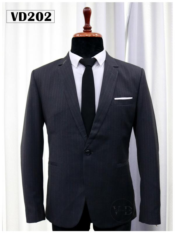 Bộ vest nam xám caro 1 nút 202 #0